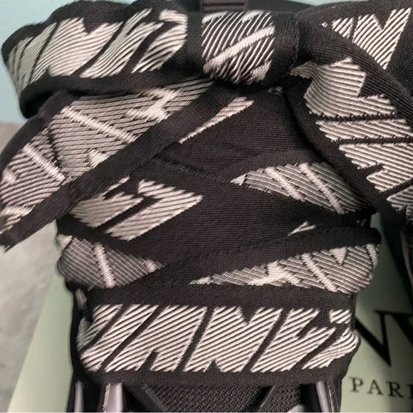 Lanvin Black and White Kids Sneakers - Picture 2 of 6